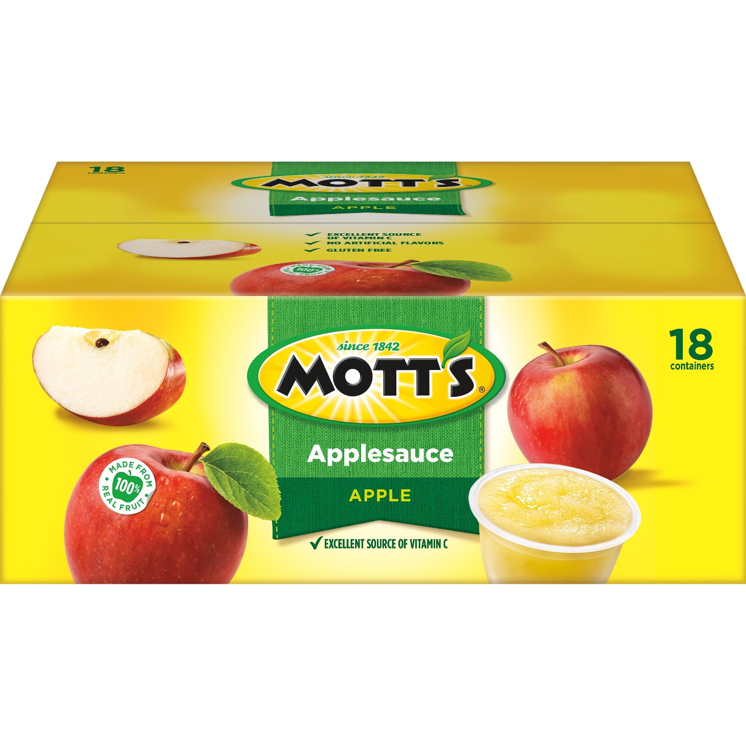 Mott's Applesauce, 4 oz cups, 18 count