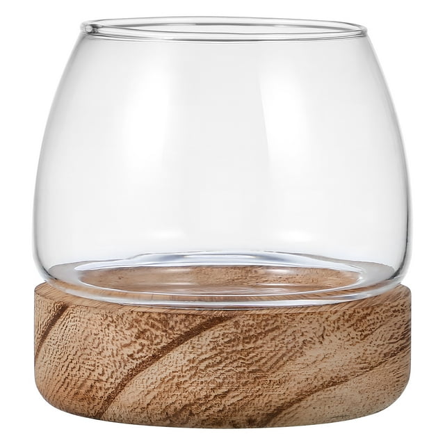 Bol en Verre pour Poisson, Terrarium, Réservoir d'Aquarium, Vase pour Poissons Rouges, Succulentes et Propagation