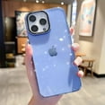 thumbnail image 1 of Funda de lujo con soporte para cámara, carcasa dura transparente con purpurina para iPhone 14 Pro Max, 12, 13, 14 Max Fivean unisex, 1 of 2