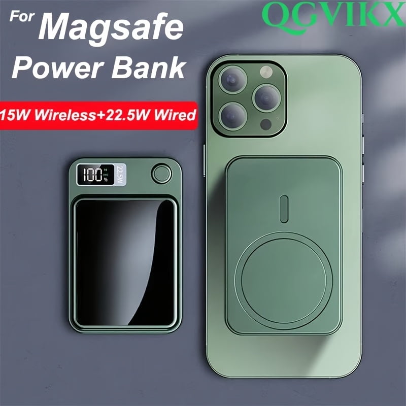 Magnetic Wireless Power Bank 10000mAh Super Fast Charge Portable External Battery PowerBank Adapter for iPhone Huawei