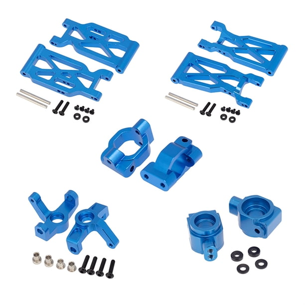 Regalos para hombres 1/10 Accesorios de escala Metal Control Remoto Car Coche Actualización Durable Partes Reparación Herramientas Swing Arms DIY CVD Ejes Drive Blue Azul Jumpingount FN001271-02