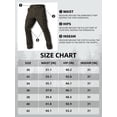 thumbnail image 7 of Men's Cargo Work Pants Stretch Lightweight Tactical Pants 31" Water Resistant Hiking Ripstop Pants with Multi Pockets Outdoor Apparel Dark Brown 34, 7 of 7