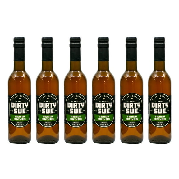 6-Pack Dirty Sue Premium Olive Juice Martini Mix 375ML (12.69oz)