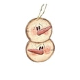 thumbnail image 1 of Adorno De Muñeco De Nieve De Madera Con Nariz Larga Para Árbol De Navidad, Decoración Única Con Temática Festiva De Invierno., 1 of 5