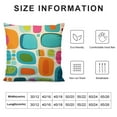 thumbnail image 5 of WERPE  Geometric Pillow Case Retro Style Shapes Home Decor Cushion Covers for Couch Bedroom Sofa Living Room Bed Chair Standard Multicolored, 5 of 5