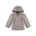 thumbnail image 3 of Miutii Little Big Girls Autumn Winter Warm Coat Clothes Hooded Faux Fur Fleece Jacket Cotton Thick Outwear Casual Wear Grey 12, 3 of 5