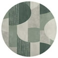 thumbnail image 3 of Sage Green Round Carpet Circle Rug Outdoor Patio Area Rug Washable Large Area Rugs Hallway Room Decor Fitness Mats, 3 of 8