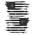 thumbnail image 2 of Distressed USA American Flag VINYL decal for Jeep doors, Truck and others. (BLACK MATTE), 2 of 4