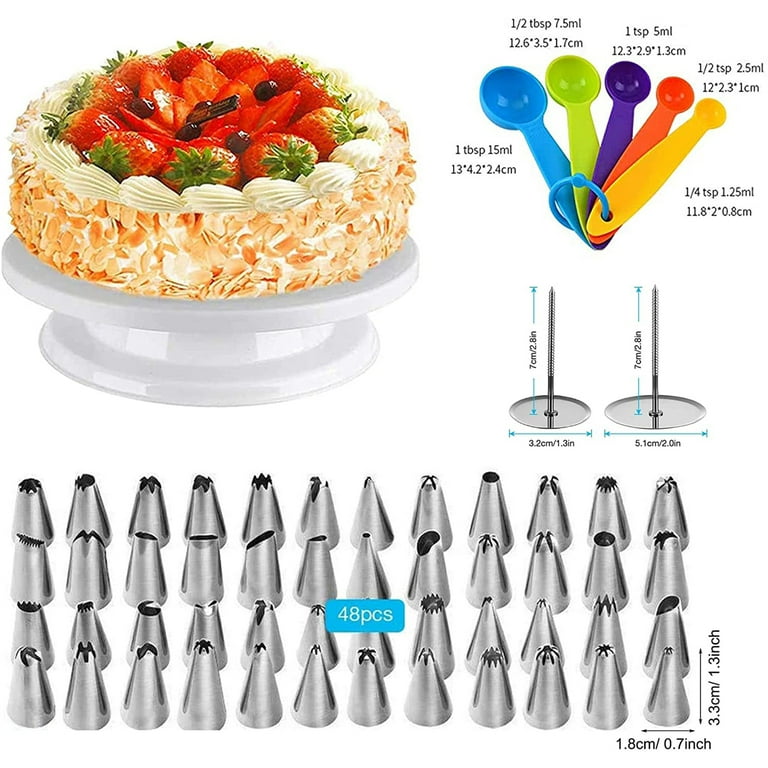 Visit to Buy] 27.5cm Kitchen Cake Decorating Icing Rotating