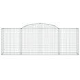 thumbnail image 5 of vidaXL Arched Gabion Baskets 4 pcs 118.1"x19.7"x39.4"/47.2" Galvanized Iron, 5 of 5