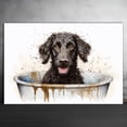 thumbnail image 2 of Curly Coated Retriever Dog Canvas Bathroom Décor - Unique Bath Wall Decor - Modern Canvas Bathroom Wall Art - Room Decor - Bathroom Decorations - Restroom Sign - Wall decor living room, 2 of 4
