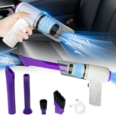 Zxsyw Portable Car Vacuum Cleaner 5500Pa Strong Suction, Handheld Wireless Vacuum 2 in 1, Compact Vacuum Cleaner for Car and Home Cleaning, Efficient Blower Feature