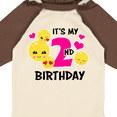 thumbnail image 4 of Inktastic Its My 2nd Birthday with Emojis Girls Long Sleeve Baby Bodysuit, 4 of 5