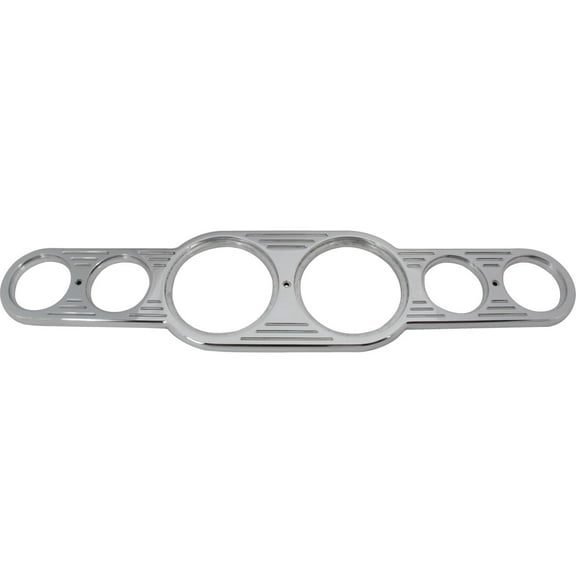 Aluminum 6 Gauge Center Dash Panel, 3-3/8 Inch