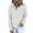 #White, variant on NSLGXD Half Button V Neck Hoodies for Women Drawstring Casual Long Sleeve Pullovers Solid Color Comfortable Sweatshirts with Pocket
