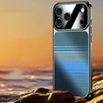 thumbnail image 3 of For iPhone 17 Pro Max Phone Case,Ultra Slim Rugged Anti-Scratch Protection,Gradient Fiber Pattern Back,Electroplated Bumper Shockproof Anti-fall Drop Protection Thin Fit Phone Case,Blue, 3 of 9