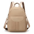 thumbnail image 1 of Korean Version Women Backpack Multifunctional Design School for Girls Large Capacity Waterproof Student Bookbags Khaki, 1 of 6