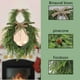 thumbnail image 5 of Corona navideña grande para puerta de entrada | Corona verde artificial de 40 cm | Decoración navideña de invierno para interiores y exteriores, ventanas, paredes y hogar, 5 of 5