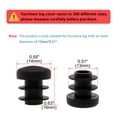 thumbnail image 2 of Unique Bargains 1/2' 14mm OD Plastic Tube Ribbed Insert Protector 2pcs, 0.43'-0.51' Inner Dia, 2 of 7