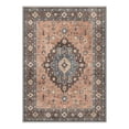 thumbnail image 5 of GENIMO 5'x7' Area Rug for Living Room, Machine Washable Non Slip Low Pile Rug for Bedroom Dining Room, Traditional Vintage Diamond, AZURA, 5 of 5