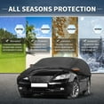 thumbnail image 2 of Funda de coche Unique Bargains 210D-PU Oxford, impermeable y a prueba de viento, con cremallera en la puerta del conductor, negra para Lexus ES Sedan, 2 of 7