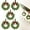Style b-2pc, variant on JEWLALO 2Pcs Mini Christmas Wreaths for Cabinets, 12 Inch Small Christmas Wreaths with Red Velvet Ribbon, Pine Cones & Berries, Snowy Cedar Candle Rings for Fireplace Window Home Decorations