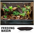 thumbnail image 3 of Miangastore Large Reptile Bathing Pool With Ramp Turtle Water Bowl Reptile Feeding Dish Tortoise Bathing Tub Turtle Habitat Accessories For Gecko Snake Bearded Dragon Lizard Frog, 3 of 8