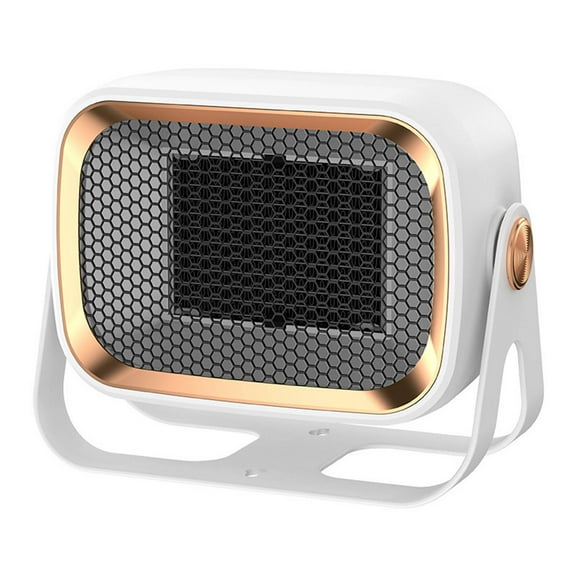 syligr Wide-Angle Desk Heater 1200W - Smart Thermostat with Dual Heat/Cool Modes, 105° Oscillation for Office Space, Overheat Protection & Auto Shut-Off, Compact Desktop or Wall Mount Heater