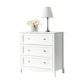 thumbnail image 2 of Ktaxon 3 Drawers Dresser Chests for Bedroom, Wood Chset of Drawers,Dressers Organizer for Bedroom, Living Room,Hallway, White, 2 of 11