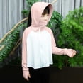 thumbnail image 4 of Girls Zip up Sun Protection Jacket Raglan Sleeve Hooded with Thumb Holes Lightweight Thin Outerwear for Outdoor Hiking 9-10Y, 4 of 9