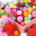 thumbnail image 6 of 200 Pcs Glitter Pom Poms, Tinsel Pompom Bulk, Colorful Fibre Sparkle Ball, Cat Fuzzy Toys Balls, Round Fuzzy Tinsel Balls, Glitters Pompoms for DIY, Art Crafting, Party Decor, 0.4 Inch, 6 of 9