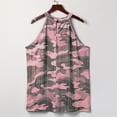 thumbnail image 4 of MESSUEN Womens Spaghetti Strap Tank Top Halter Tops for Women Camo Tops for Women Camouflage Lace Vest Backless Cami Party Camisole Womens Shirts Casual Blouses for Women Pink S, 4 of 6