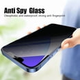 thumbnail image 2 of 3-Pack ( iPhone 13 Pro ) Privacy Screen Protector, Dual Layer 9H Tempered Glass, Anti-Spy, Anti-Fingerprint, Scratch Resistant, Case Friendly, 2 of 12