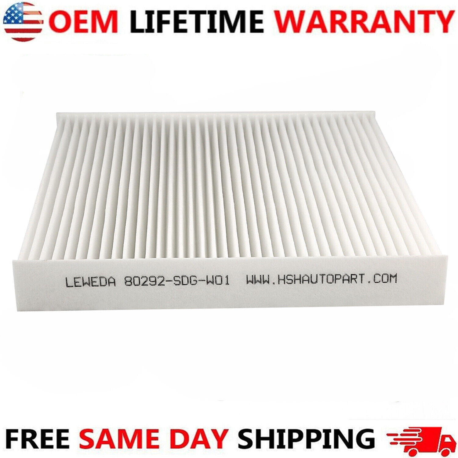 For HONDA ACCORD CABIN AIR FILTER Acura Civic CRV Odyssey C35519 HIGH