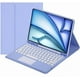 thumbnail image 1 of Funda con teclado táctil para iPad Air de 11 pulgadas M3 (2025) / M2 (2024), iPad Air de 5.a (2022) / 4.a generación (2020) de 10,9 pulgadas con portalápices - Teclado Bluetooth táctil magnéticamente, 1 of 7