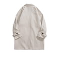 thumbnail image 2 of Mens Winter Coat 2023 Winter Men's Double Woolen Mid Length Coat Trench Long Wool Trench Coat, 2 of 3