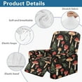 thumbnail image 5 of Xoenoiee Mushroom Leaves Pattern Recliner Chair Cover Stretch Lazy Boy Non Slip Covers for Recliner with Pockets Soft Jacquard Reclining Sofa Slipcovers Furniture Protector with Elastic Bottom, 5 of 7