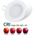thumbnail image 4 of Motorhome Boat 12v 4 X Led Luces de techo empotradas, 3w 3200k Regulable Full Aluminio Downlights Afortunado Sencillez, 4 of 5