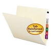 Heavyweight Manila End Tab Folders 9.5" Front, Straight Tab, Letter Size, 100/Box