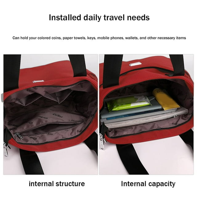 Commute Bag Nylon Shopping Bag Large Capacity Casual Simple for Weekend Vacation