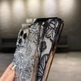 thumbnail image 5 of for iPhone 16 Plus Case with Bling 3D Floral Pattern, Girly Woman Cute Soft TPU Plated Silicone Gradient Glitter Sparkly Case Shockproof Protective Cover for iPhone 16 Plus 6.7" (Silver), 5 of 6