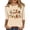 A1-Beige, variant on Halloween Pumpkin Shirts Women Fall T-Shirts 3/4 Sleeve Crew Neck Graphic Tees Fashion Pumpkins Print Pullover Tops (A1-Beige XXL)