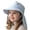 Sky Blue, variant on Krdevn Cartoon Bear Kids Neck Flap Sun Hat UPF 50 Adjustable Chin Strap Breathable Beach Fisherman Cap Toddler Boys Girls
