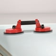 thumbnail image 4 of Dawot Glass Suction Cup, 2 Pack 5.8in Adjustable Vacuum Suction Cups Heavy Duty Industrial Tile Suction Cup to Lift Large Glass for Replace Windshield, Tile Granite Lifting 220lbs Load Capacity（Red）, 4 of 7
