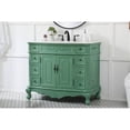 thumbnail image 2 of Elegant Decor Danville 42" Solid Wood Single Bathroom Vanity in Vintage Mint, 2 of 8