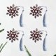 thumbnail image 4 of 4Pcs Marcador de borlas en forma de copo de nieve de metal Marcador de estilo chino Marcador clásico de nieve, 4 of 7