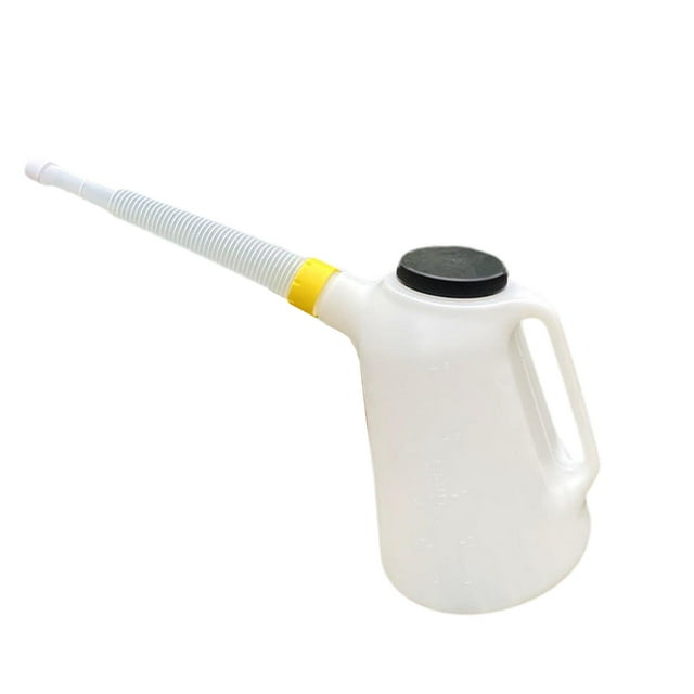 koolsoo Oil Container 5L Automotive Oil Dispenser for Automotive Garage Vehicle yellow rings