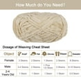 thumbnail image 4 of Uxcell 1 Skein Velvet Yarn Chenille Yarn 100g/3.5oz 87 Yards 6# Super Bulky Polyester Soft Blanket Yarn Beige, 4 of 6