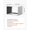 thumbnail image 6 of Vevor KDCJT26INCHBZQAAIV0 26 in. Air Conditioner Wall Sleeve for Universal Through The Wall AC - White, 6 of 10