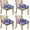 Blue And White-1, variant on Blue and Beige Modern Art Geometric Seat Covers for Dining Room Chairs Set Of 4,Stretch Printed Washable Chair Seat Cover with Elastic Ties and Button,Removable Waterproof Couch Cushion Covers
